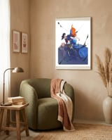 Anime framed in a tender room thumbnail
