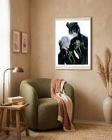 Anime framed in a tender room thumbnail