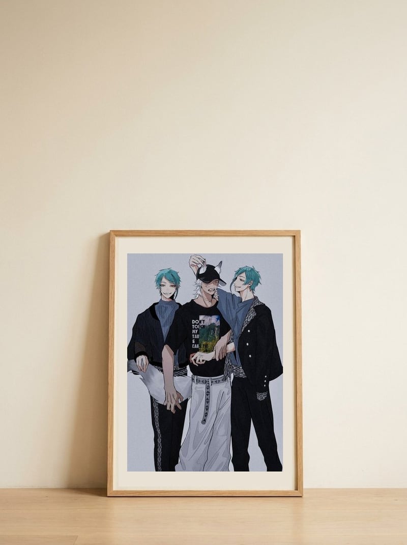 241 — framed, leaning against the wall