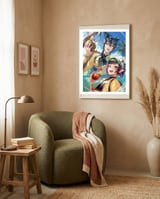 Anime framed in a tender room thumbnail