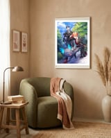 Anime framed in a tender room thumbnail