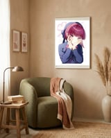Anime framed in a tender room thumbnail