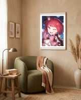 Anime framed in a tender room thumbnail