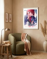 Anime framed in a tender room thumbnail