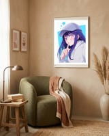 Anime framed in a tender room thumbnail