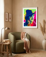 Sylvester Sly Stallone American Actor Pop Art WPAP    framed in a tender room thumbnail