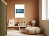Blue fish framed in a gentle room thumbnail