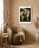 Peter Paul Rubens / 'Adam and Eve', c. 1597, Oil on panel, 180 x 158 cm. Pieter Paul Rubens. framed in a tender room thumbnail