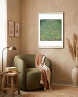 Apple Tree I, 1911 or 1912. Estates of Ferdinand and Adele Bloch-Bauer. framed in a tender room thumbnail