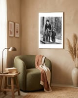 CHARLIE CHAPLIN and JACKIE COOGAN in THE KID (1921), directed by CHARLIE CHAPLIN. framed in a tender room thumbnail