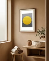 Minimalist Sunset I framed in a serene room thumbnail