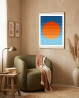 Minimalist Sunset framed in a tender room thumbnail