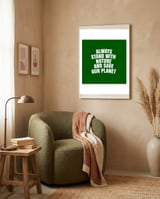 Always Stand With Nature And Save our planet framed in a tender room thumbnail