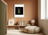 Stand tall like a giraffe  framed in a gentle room thumbnail