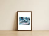 Traveller Diaries , Acrylic on paper, 30X40 cm — framed, leaning against the wall thumbnail
