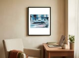 Traveller Diaries , Acrylic on paper, 30X40 cm framed in a focused room thumbnail