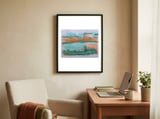 Steppe 30X40cm framed in a focused room thumbnail
