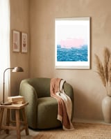 Ocean  Pink framed in a tender room thumbnail