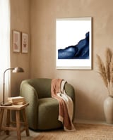 Navy & Rose Gold Agate Texture 22 framed in a tender room thumbnail