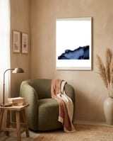 Navy & Rose Gold Agate Texture 23 framed in a tender room thumbnail