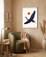 Crane framed in a tender room thumbnail