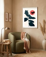 Japanese Bird framed in a tender room thumbnail