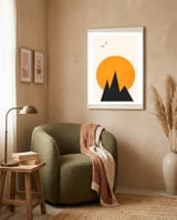 Les Alpes framed in a tender room thumbnail