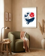 The Wave whale framed in a tender room thumbnail