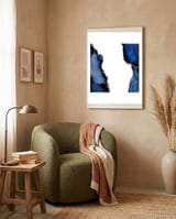 Navy & Rose Gold Agate Texture 29 framed in a tender room thumbnail