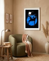 Soccer moon framed in a tender room thumbnail