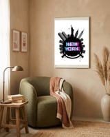 New York circle framed in a tender room thumbnail