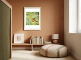 Summer Day Vintage Tropical Jungle framed in a gentle room thumbnail