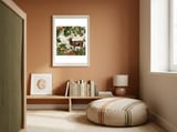 Nostalgic Autumn guardians of the forest 1 framed in a gentle room thumbnail