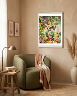 Toucan vintage jungle  framed in a tender room thumbnail