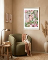 Parrot Exotic Jungle  framed in a tender room thumbnail