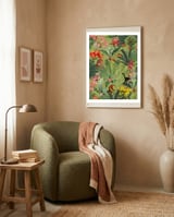 Monkeys In Tropical Jungle Paradise framed in a tender room thumbnail