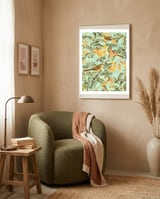 Yellow Birds in Tropical Jungle Paradise framed in a tender room thumbnail