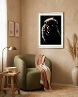 shadow lion framed in a tender room thumbnail
