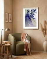 Indigo Rhapsody 1 Tif framed in a tender room thumbnail