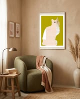 La Mietzekatze · Kleinkariert framed in a tender room thumbnail