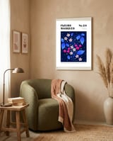 Magical Flowers No.24 Celestial Cherry framed in a tender room thumbnail