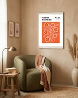 Magical Flowers No.21 Paper Blooms framed in a tender room thumbnail
