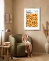 Magical Flowers No.16 Sparkling Sunflowers framed in a tender room thumbnail