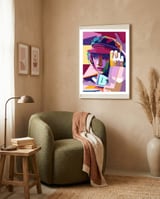 Taylor Swift Style WPAP framed in a tender room thumbnail