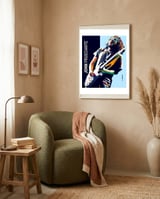 John Frusciante Style WPAP framed in a tender room thumbnail
