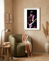 Eric Clapton American Rock and Blues Guitarist in Colorful framed in a tender room thumbnail