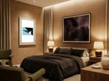Geometric Shapes No. 45 - red, blue, green & black framed in a luxurious room thumbnail