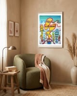 Ciudad Del Futuro 1 framed in a tender room thumbnail