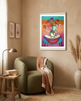 Flores Latinoamericanas B framed in a tender room thumbnail