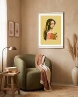 Lana Del Rey With Rose framed in a tender room thumbnail